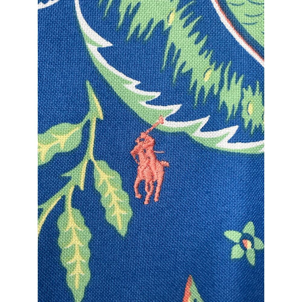 Polo Ralph Lauren Button Down Long Sleeve Hawaiian Shirt Classic Fit Size Large - Picture 2 of 6
